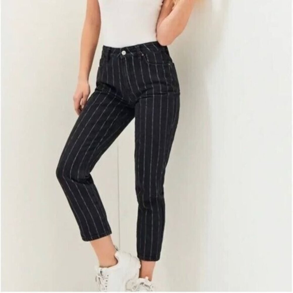 PACSUN Salem Stripe Mom Jeans Size 25